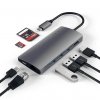 Satechi USB-C Multiport Ethernet V2 HUB - 3xUSB 3.0 / Ethernet / HDMI / USB-C (PD) / SD / microSD / Space Gray (gwiezdna szarość)
