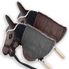 Zestaw Skippi - Hobby Horse Gniady - Derka szary i brąz - Kantar c-zielony
