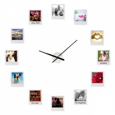 Zegar z ramkami na zdjęcia Impressions Clock