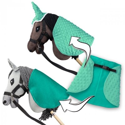 Derka i nauszniki Skippi dla Hobby Horse - miętowa