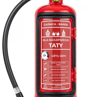 Gaśnica Mini Barek - Prezent dla Taty