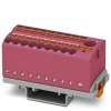 Blok rozdzielczy PTFIX 6/18X2,5-NS35 PK, różowe złącze przemysłowe - 18 punktów przyłączeniowych o przekroju 2,5mm2