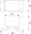 Blok rozdzielczy 4x4-70mm2 niebieski montaż płaski i na szynę TH DB4-N 48.29