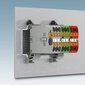 Blok rozdzielczy PTFIX 10/18X4-NS35 BK, czarne złącze przemysłowe - 18 punktów przyłączeniowych o przekroju 4mm2
