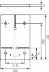 Tablica licznikowa 240x154mm 1F szara B/Z-12 10.13