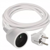 Przedłużacz 1-gniazdo z/u 7m /H05VV-F 3x1/ biały P0117