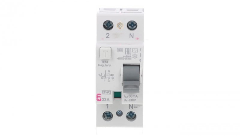 Wyłącznik różnicowoprądowy 2P 32A 0,03A EFI-P2 AC 32/0.03 002061217