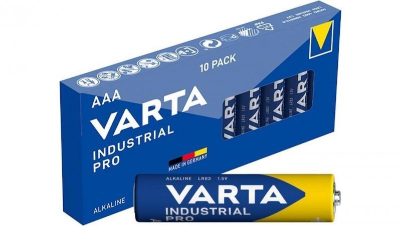 Bateria alkaliczna LR03 AAA 1,5V VARTA Industrial PRO BLISTER 10szt.