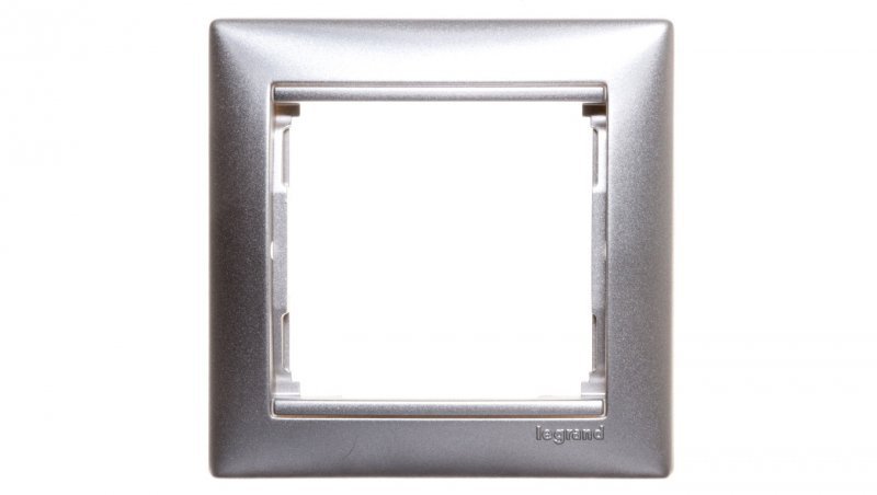 VALENA Ramka pojedyncza aluminium 770151