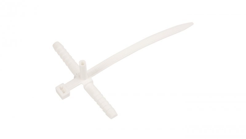 Uchwyt paskowy szybkiego montażu z kołkiem 140mm biały USMPK-10 10mm /50szt./