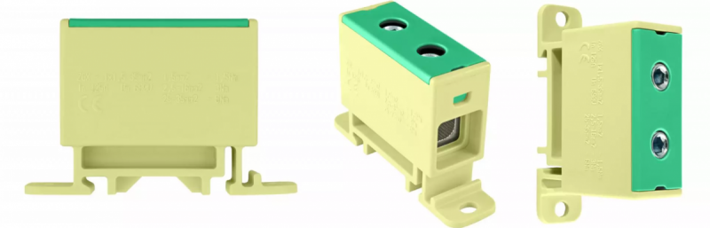 Złączka szynowa 1-torowa 50mm2 szara ZGX 1x50 żółto-zielona wer2 ENE-00196