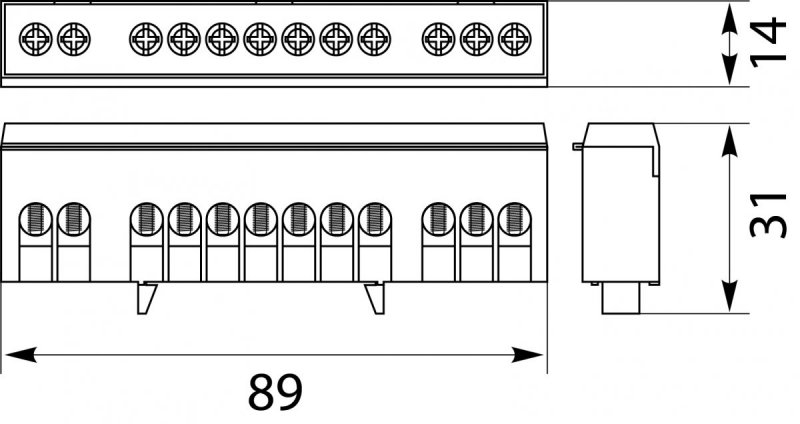Listwa zaciskowa LZB-12P 49.112
