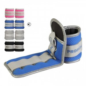 PROIRON Ankle Weight Set Weight Bands, 29.5 x 10 cm, 2 x 1 kg, Blue