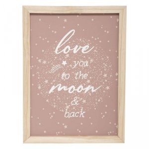 Tablica ozdobna Love You to the Moon