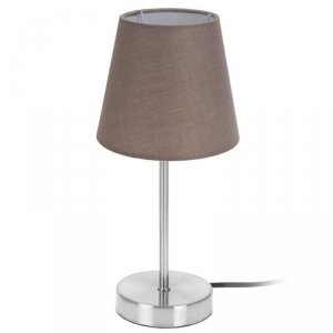 Lampa nocna stołowa metal 29,5 cm brąz