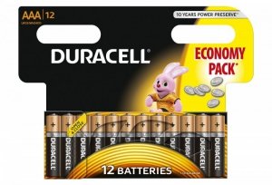 Duracell Baterie Basic AAA/LR3 12szt blister