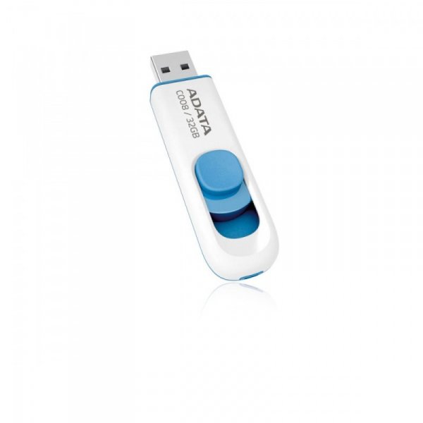 Adata Pendrive  DashDrive Classic C008 32GB USB2.0 biało- niebieskie