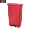 Kosz Slim Jim® Step-On 68L Resin Containers red