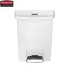 Kosz Slim Jim® Step-On 30L Resin Containers white