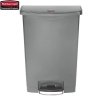 Kosz Slim Jim® Step-On 90L Resin Containers grey