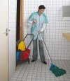 Mop Web Foot® z microfibry paskowy green