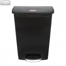 Kosz Slim Jim® Step-On 90L Resin Containers black