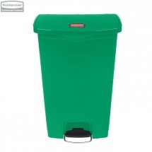 Kosz Slim Jim® Step-On 68L Resin Containers green