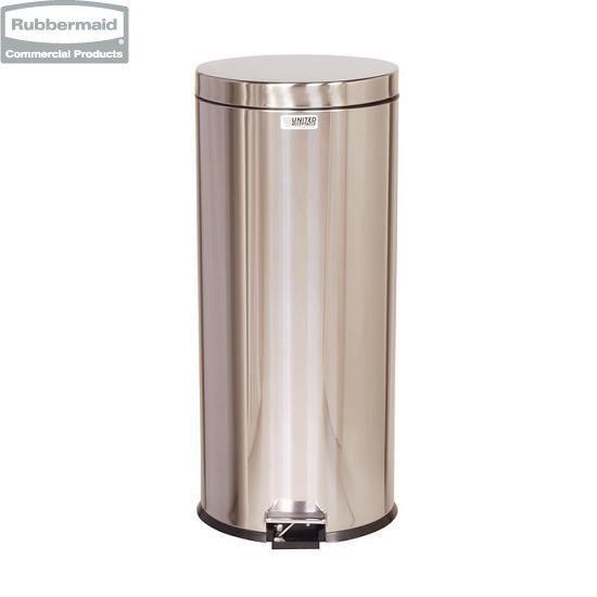 Kosz na śmieci Small Pedal Bins 30,3L silver