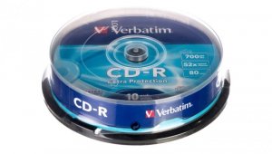Płyta CD-R VERBATIM 700MB x52 EXTRA PROT /CAKE 10szt./