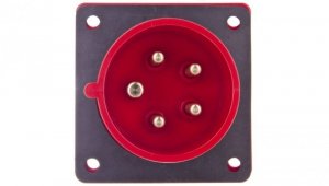 Wtyczka tablicowa 16A 5P 400V czerwona IP44 615-6f7