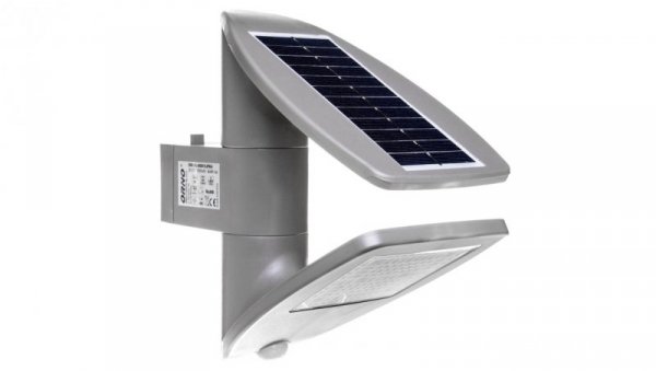 Oprawa solarna SAURO LED z czujnikiem ruchu 2,4W 200lm IP44 4000K OR-SL-6001LPR4