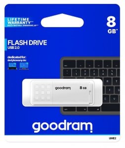 GOODRAM Pendrive UME2  8GB USB 2.0 Biały