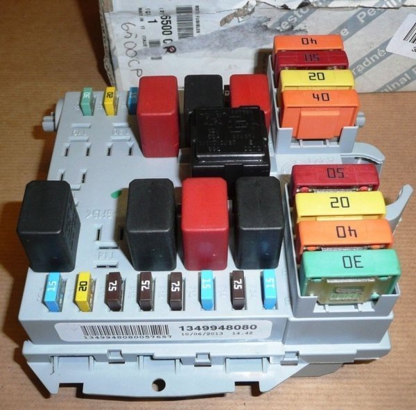 ORIGINAL Sicherungskasten Relaiskasten CITROEN JUMPER PEUGEOT BOXER FIAT DUCATO , 6500CP , 6500.CP , 1349948080