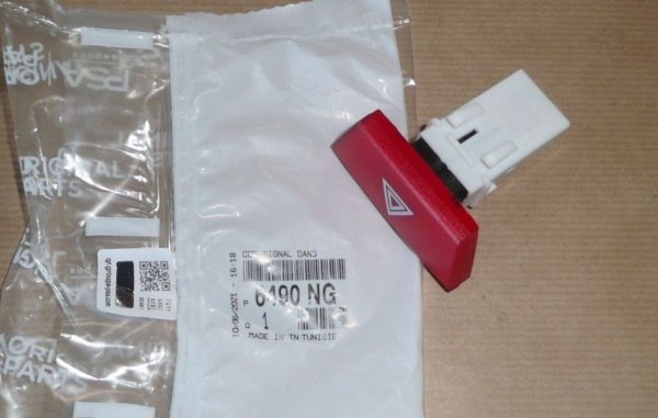 ORIGINAL Warnblink Schalter Steuereinheit für Peugeot 107 Citroen C1 6490.NG