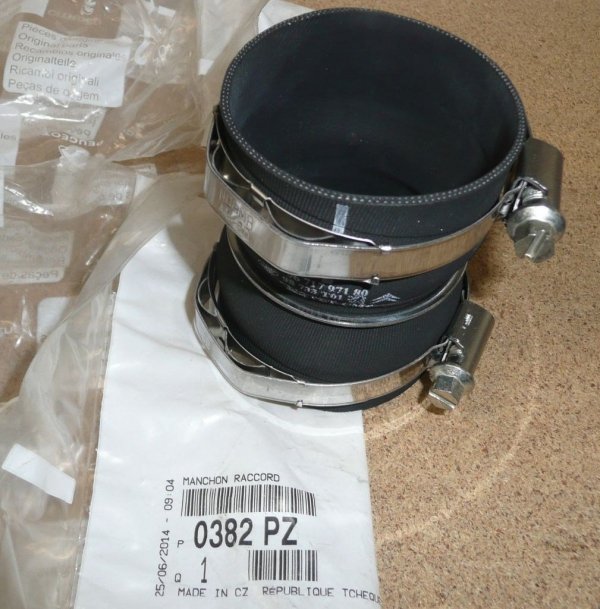 Orginal TURBO SCHLAUCH LADELUFTSCHLAUCH CITROEN BERLINGO C2 PEUGEOT 1007 1.6 HDI 0382PZ