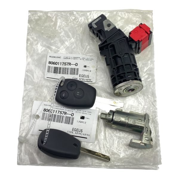 Originalteil Neu Zündschloss Schlüsselsatz für Trafic III Master III Kangoo II Clio III Modus , 806011757R