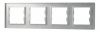 ASFORA Ramka 4-krotna pozioma aluminium EPH5800461