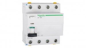 Wyłącznik różnicowoprądowy 4P 63A 0,03A typ AC iID A9Z11463