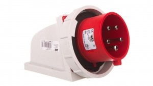Wtyczka odbiornikowa 32A 5P 400V czerwona IP67 5252-6kv