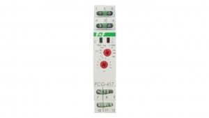 Przekaźnik czasowy 2Z 8A 1-1000sek 230V AC, 24V AC/DC gwiazda-trójkąt PCG-417DUO