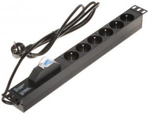Listwa zasilająca 6 gniazd PD-6/R-1P