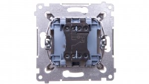 Simon 54 Łącznik schodowy z podświetleniem srebrny mat DW6AL.01/43