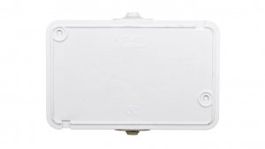 HYDRO Gniazdo hermetyczne podwójne z/u IP44 z klapką dymną białe 121436