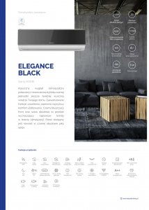 HYUNDAI Klimatyzator ścienny 7,0kW ELEGANCE BLACK HRP-M24EBI + HRP-M24EBO