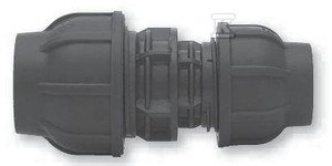 Złączka zaciskowa PP 75x50 PN10, do rur PE, kolor czarny