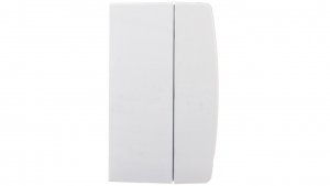 MADERA Gniazdo hermetyczne podwójne z/u IP44 klapka przezroczysta białe GNH-2NZ/00/d