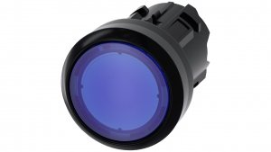 Przycisk podświetlany 22mm tworzywo niebieski płaski bez samopowrotu odbl przez wciśni SIRIUS ACT 3SU1001-0AA50-0AA0