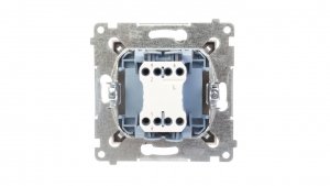 Simon 54 Łącznik schodowy, szybkozłącza, brąz mat DW6.01/46