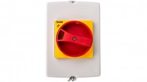 Obudowa do montażu powierzchniowego IP65 do SM1R szerokość 100mm w komplecie żółto/czerwone pokrętło SM1Z1715R