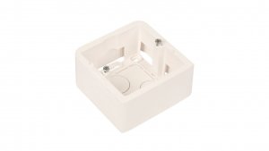 MOSAIC Puszka natynkowa pojedyncza /2moduły/ biała 080281